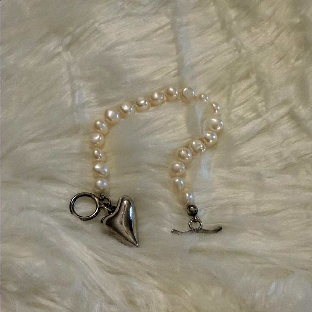 Simon Sebbag Sterling silver and Pearl bracelet